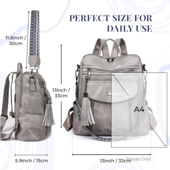8 inch mini backpack Eastsport 100% Transparent Clear (10.5 by by 3 Inches) with Adjustable Straps, Clear/Lovely Lilac/Icy Blue Featuring simple and detailed designs PU Leather Mini Backpack with